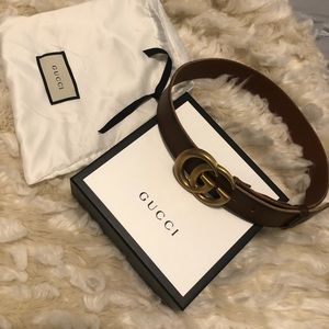 Gucci Belt with Double G buckle sz 75